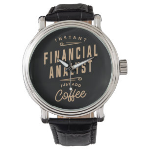 Finanzanalytiker Funny Job Beruf Watch Armbanduhr