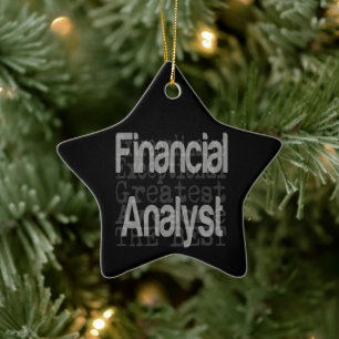 Finanzanalytiker Keramik Ornament