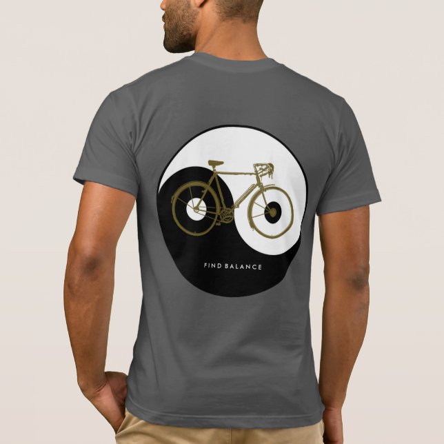 FINANZBALANCE - Yin Yang-Fahrrad T-Shirt (Rückseite)