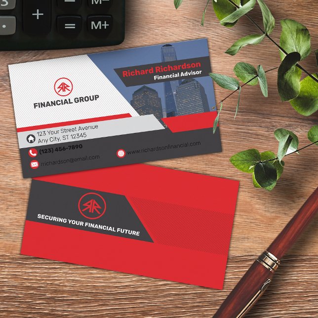 Finanzberater/Coach-Visitenkarte Visitenkarte (Von Creator hochgeladen)
