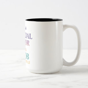 Finanzberater - Es ist ein Lifestyle Zweifarbige Tasse