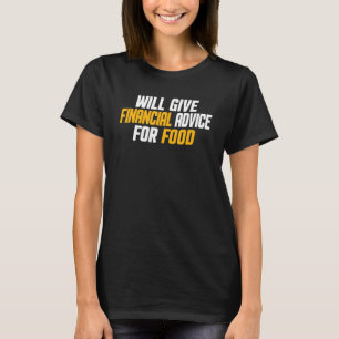 Finanzberater gibt finanzielle Beratung für T-Shirt
