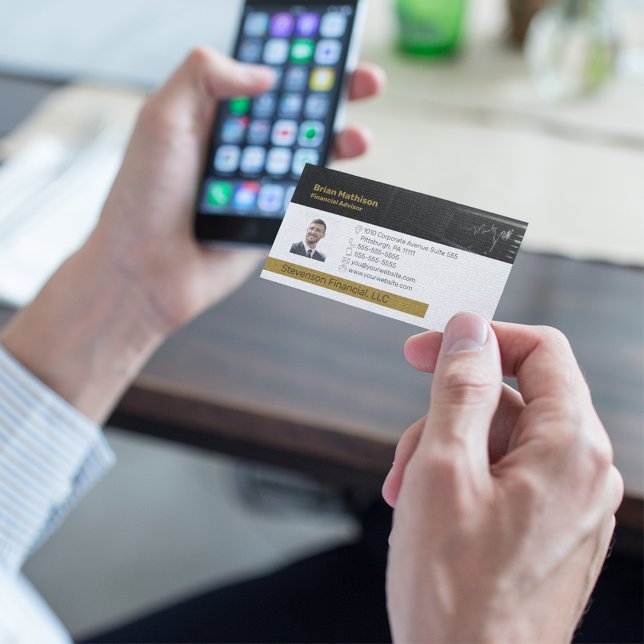 Finanzberater | Planer Berufliches Geschäft Visitenkarte (Von Creator hochgeladen)