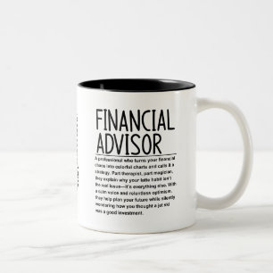 Finanzberater Zweifarbige Tasse