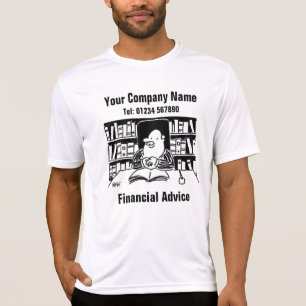 Finanzberatungs-Cartoon zum Personalisieren T-Shirt