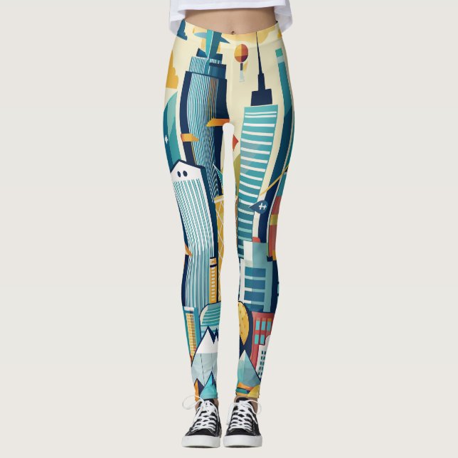 Finanzbezirk Leggings (Vorderseite)