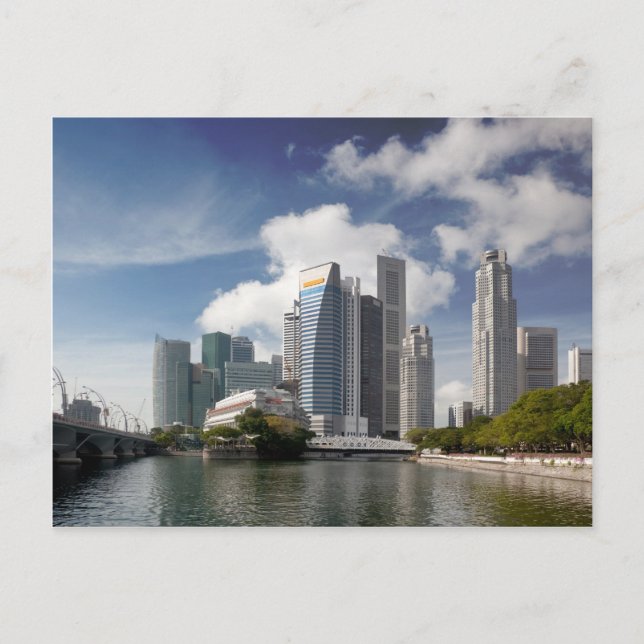 Finanzbezirk Singapur Postkarte (Vorderseite)