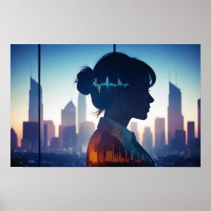 Finanzbüro für Finanzierungen mit doppeltem Risiko Poster