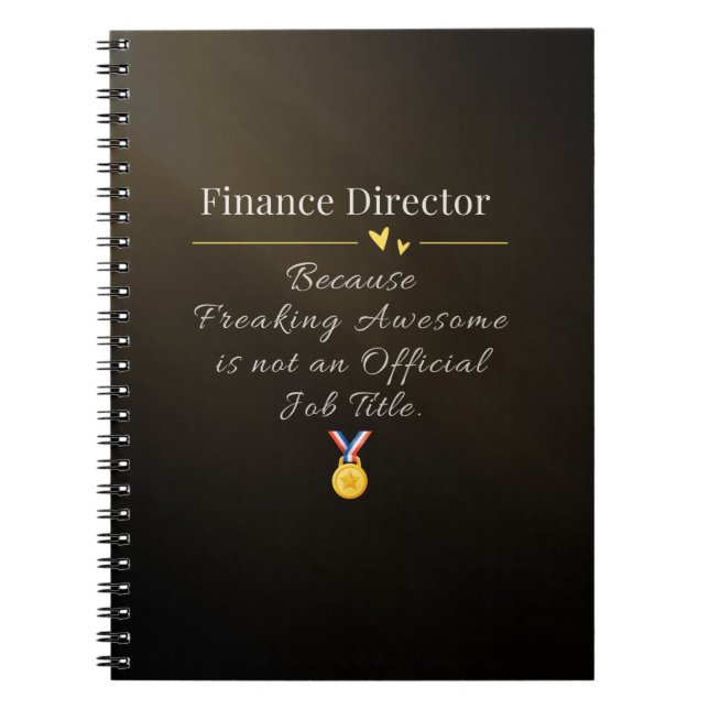 Finanzdirektor Notizblock (Vorderseite)