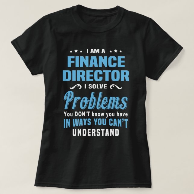 Finanzdirektor T-Shirt (Design vorne)
