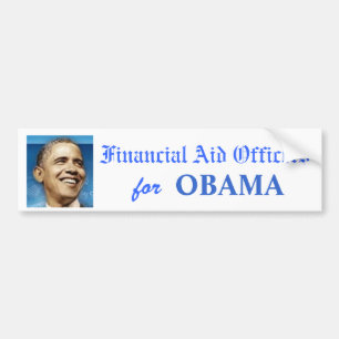 Finanzhilfe-Offiziere für OBAMA-Autoaufkleber Autoaufkleber