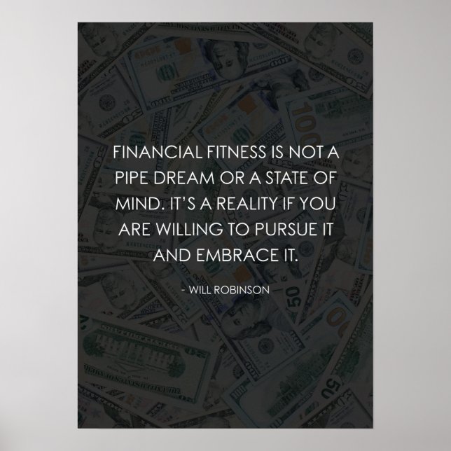 Finanzielle Fitness Poster (Vorne)