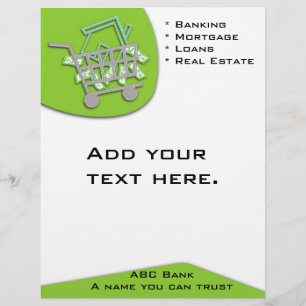 Finanzieller Flyer