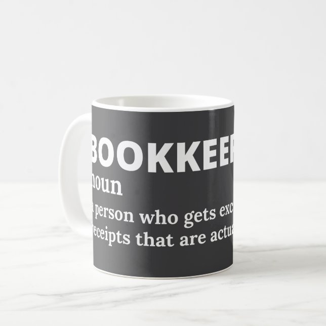 Finanzkoordinator Funny Definition Tasse (Vorderseite Links)