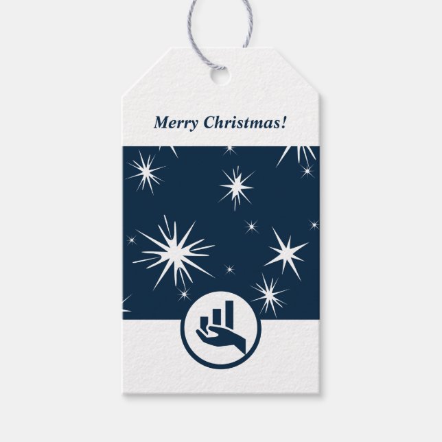 Finanzplaner Frohe Weihnachten Geschenkanhänger (Vorderseite)