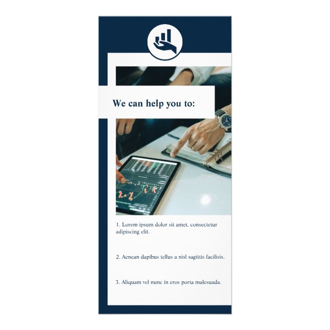 Finanzplaner - Informationen zu White & Blue Servi Werbekarte (Vorne)