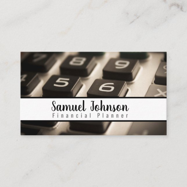 Finanzplaner Vermögensverwaltung Visitenkarte (Vorderseite)