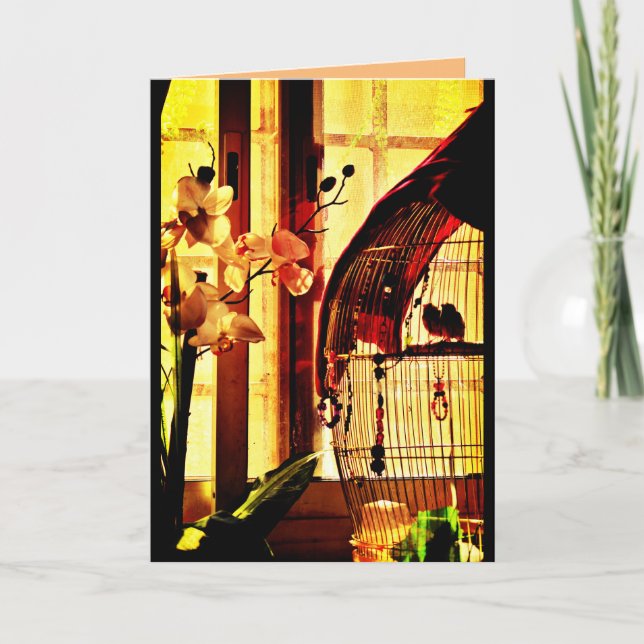 Finch-Liebe Karte (Vorderseite)