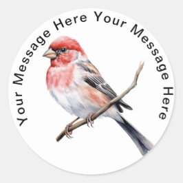 Finch Runder Aufkleber