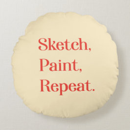 Find Creative Rhythm With Modern Lettering Rundes Kissen