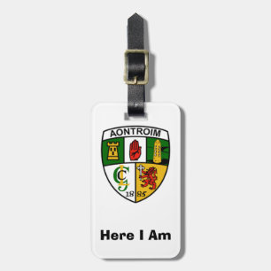 Find My Luggage Personalisiertes Antrim County ID Gepäckanhänger