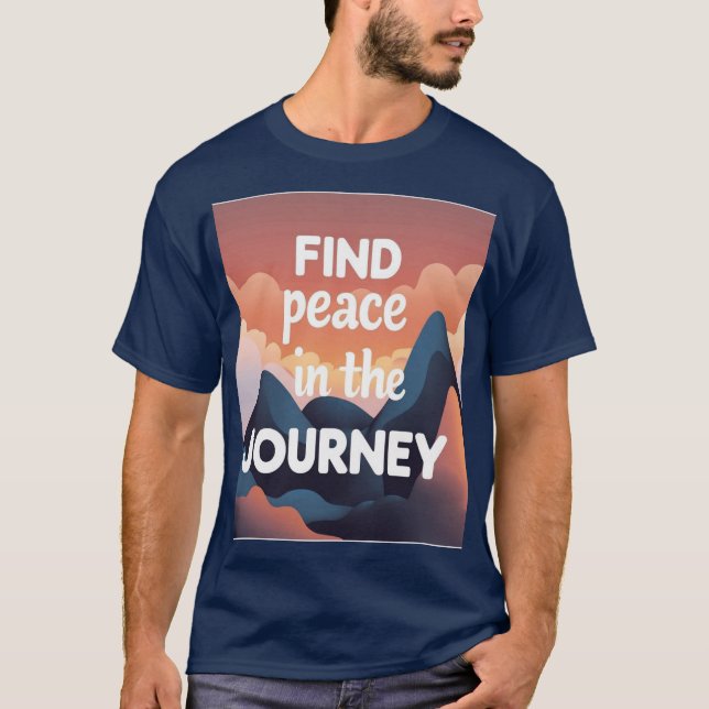“Find Peace in the Journey” – Unisex Jambhala Vibe T-Shirt (Vorderseite)