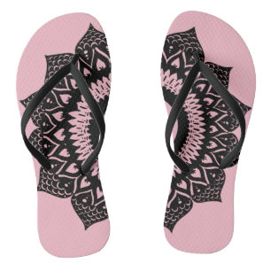 Find your inner peace   Mandala Design Flip Flops