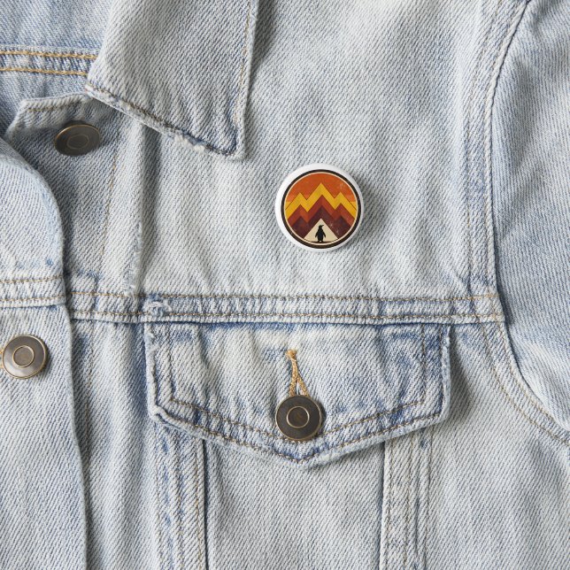Find Your Own  Mountain– Inspirational Penguin  Button (Beispiel)