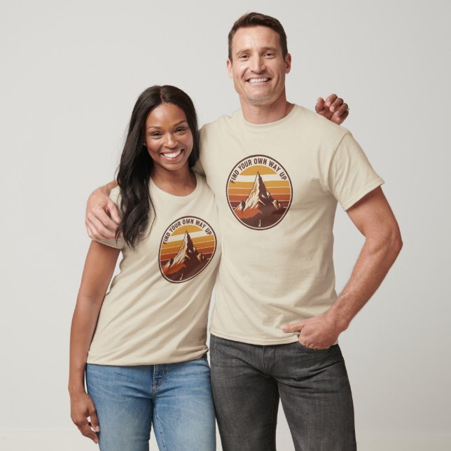 Find Your Own Way UP– Inspirational Penguin Design T-Shirt (Unisex)