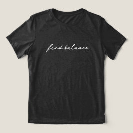 'Finde Balance' Pause Atme Sucher des Friedens Ges Tri-Blend Shirt