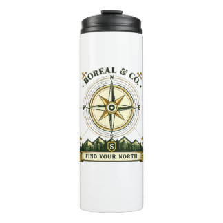 Finde deinen Nord-Kompass Badge | BOREAL & CO Thermosbecher