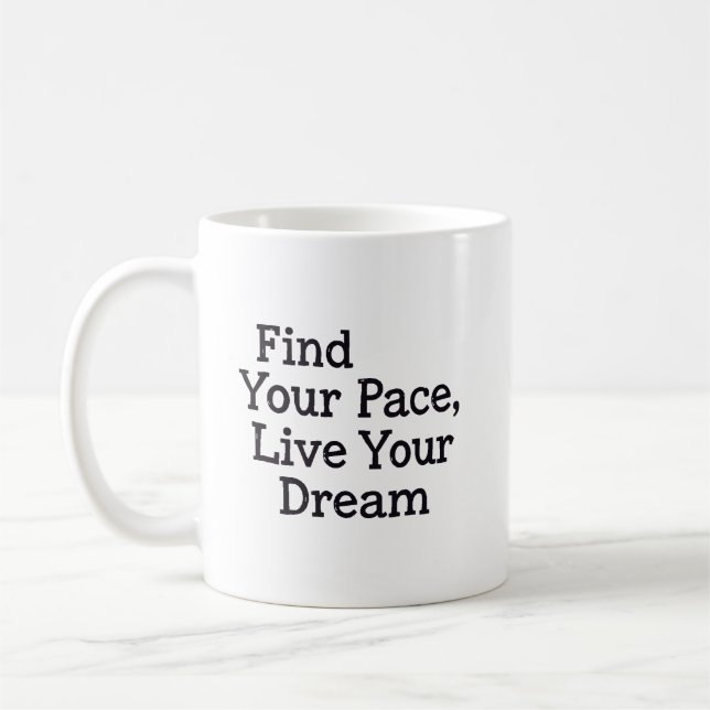 Finde deinen Rhythmus Kaffeetasse (Links)