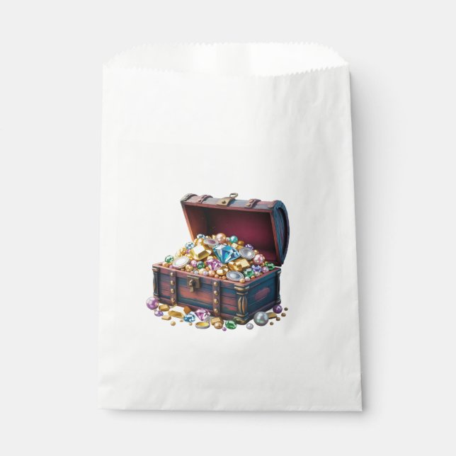 Finde den Schatz  Geschenktütchen (Vorderseite)