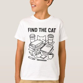 Finde die Katze – Optisches Katzenrätsel T-Shirt