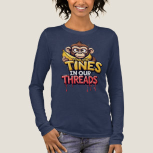 Finde die Melodien: Bunter Cartoon-Affe Tri-Blend Shirt