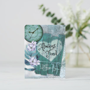 Finde immer Liebe Postkarte