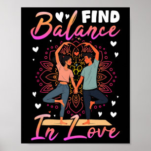 Finde Lance In Love Yoga Valentinstag Meditierend Poster