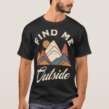 Finde mich draußen Lustige Wanderung Grafik