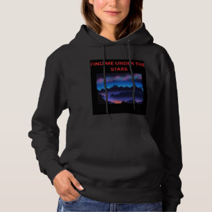 Finde mich unter den Sternen Damen Hoodie