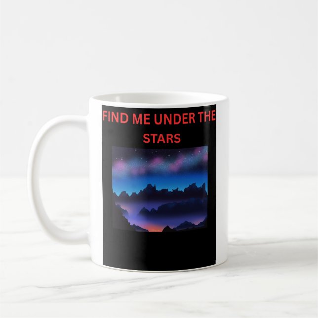 Finde mich unter den Sternen Kaffeetasse (Links)