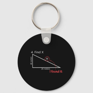 Finde X Mathelehrer Grafik Sarkastisches Geschenk Schlüsselanhänger