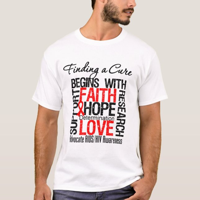Finden einer Heilung für AIDSHIV T-Shirt (Vorderseite)