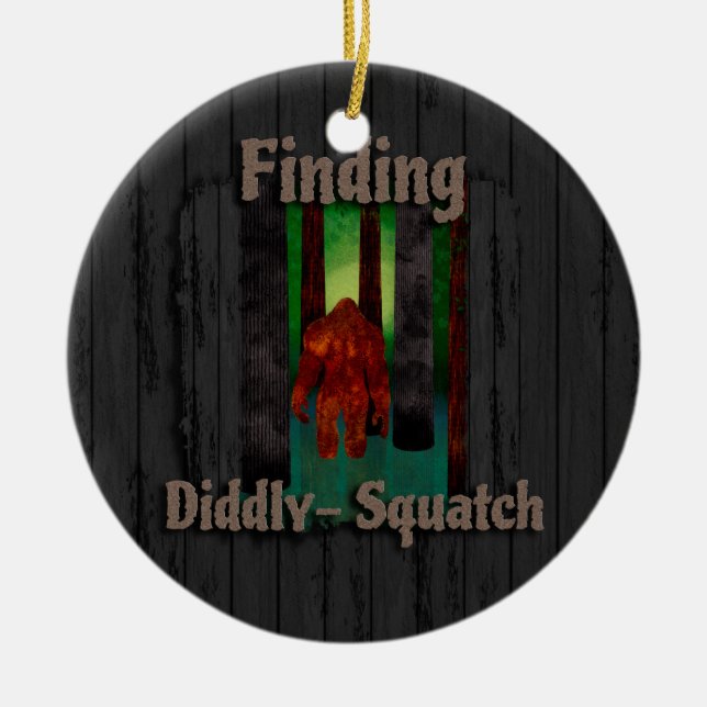 Finden nicht von Bigfoot Keramik Ornament (Vorne)