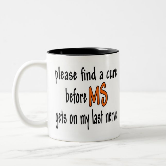 Finden Sie bitte eine Heilung vor Mitgliedstaat Zweifarbige Tasse (Links)