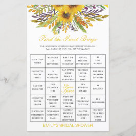 Finden Sie das Bingo Shower Game PRINTED