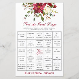 Finden Sie das Bingo Shower Game PRINTED