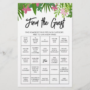 Finden Sie das Gast-Bingo-Spiel