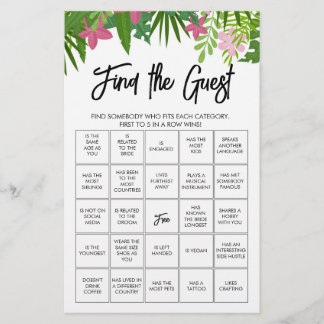 Finden Sie das Gast-Bingo-Spiel