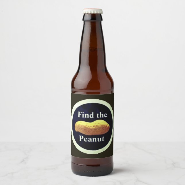 FINDEN SIE DAS KLEINEN BIERFLASCHENETIKETT (Vorderseite)