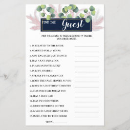 Finden Sie die GameCard des Pampas Grass Brautpart Flyer